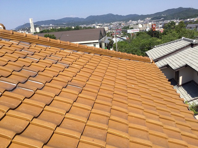 姫路市　平部の瓦面と景観の確認